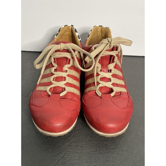 VTG Racing Sneaker Grandprix Original Corsa Rosso Shoe Sz 41 EU Made In Portugal main image 15